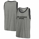San Antonio Spurs Fanatics Branded Wordmark Tri-Blend Tank Top - Heathered Gray,baseball caps,new era cap wholesale,wholesale hats
